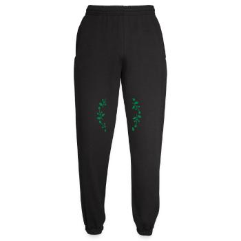 Christmas wreath - Unisex Joggers - black - Front - AI Model Female 172 light (172cm)