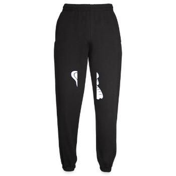 Lustiger kleiner Elefant Kopf Kapitän Süß Niedlich - Unisex Jogginghose - Schwarz - Vorne - AI Model Female 172 light (172cm)