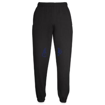 Einhorn Elefant schlecht gelaunt wütend traurig - Unisex Jogginghose - Schwarz - Vorne - AI Model Female 172 light (172cm)