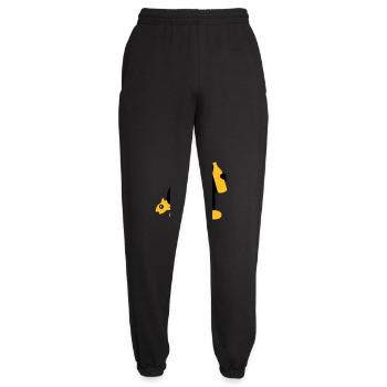 Fish And Beer Penguin - Unisex Jogginghose - Schwarz - Vorne - AI Model Female 172 light (172cm)