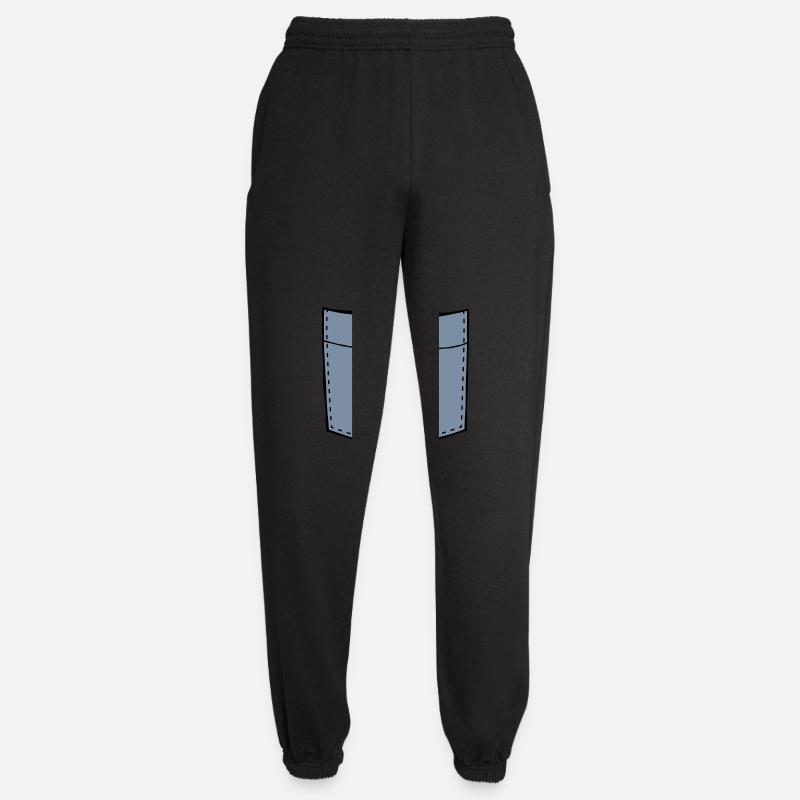 Brusttasche leer Design - Unisex Jogginghose - Schwarz