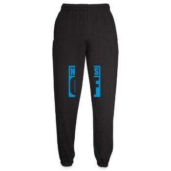 pas de jours de congé devis - Pantalon de jogging unisexe - noir - Devant - AI Model Female 172 light (172cm)