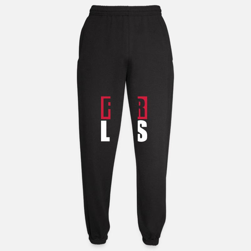 fearless Text Zitat Design - Unisex Jogginghose - Schwarz