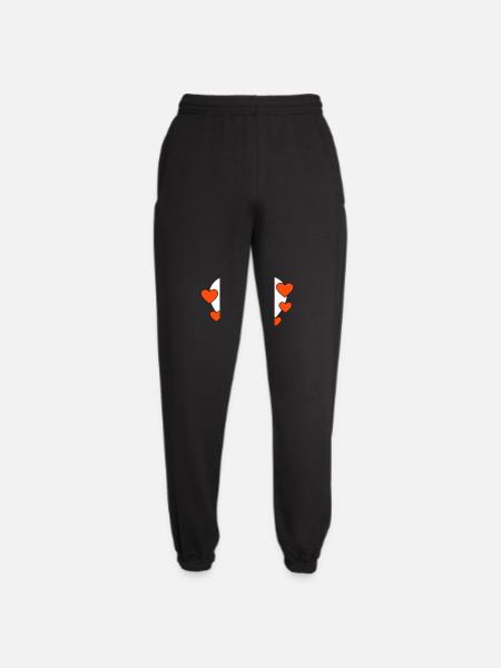 Thought bubble with heart - Unisex Joggers - black