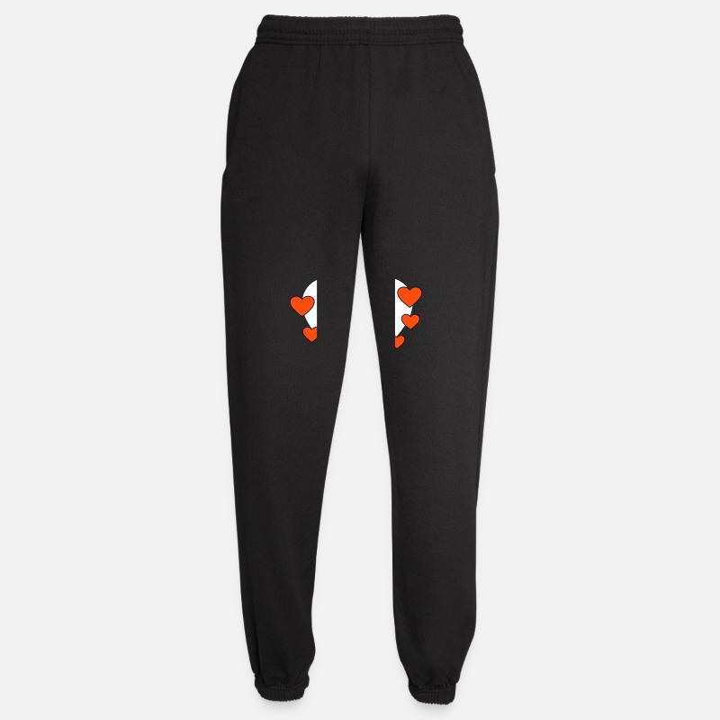 Thought bubble with heart - Unisex Joggers - black
