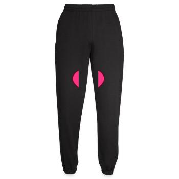 conception forme coeur j'adore amour silhouette contour fl - Pantalon de jogging unisexe - noir - Devant - AI Model Female 172 light (172cm)