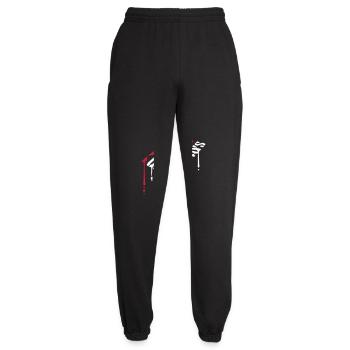pas de jours de congé devis - Pantalon de jogging unisexe - noir - Devant - AI Model Female 172 light (172cm)