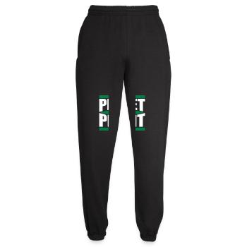 planet over profit Zitat - Unisex Jogginghose - Schwarz - Vorne - AI Model Female 172 light (172cm)