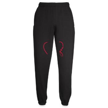 Je t’aime cœur - Pantalon de jogging unisexe - noir - Devant - AI Model Female 172 light (172cm)