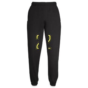 22 - Unisex Jogginghose - Schwarz - Vorne - AI Model Female 172 light (172cm)