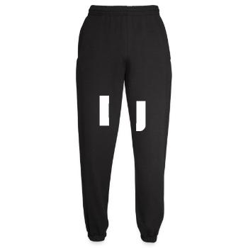 DJ Letters Party Music Fun Text Logo Lettering - Unisex Joggers - black - Front - AI Model Female 172 light (172cm)