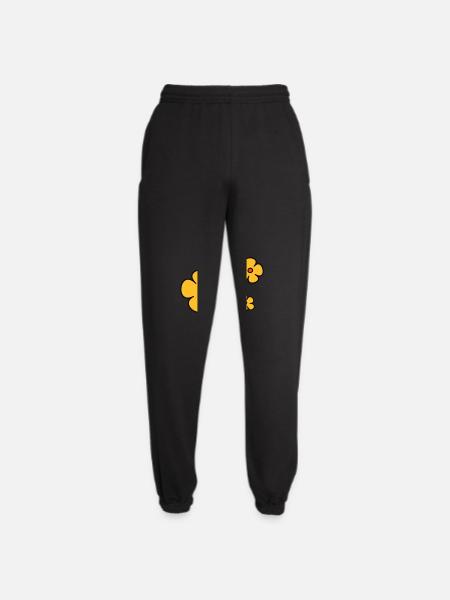 Blumen dreifarbig - Unisex Jogginghose - Schwarz