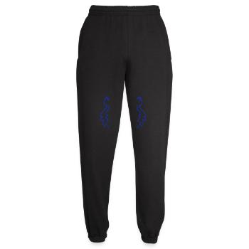 hibou oiseau aigle hibou hibou nuit oiseau effraie des granges chouette bande dessinée - Pantalon de jogging unisexe - noir - Devant - AI Model Female 172 light (172cm)