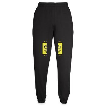 Monkey Party Team Funny - Unisex Joggers - black - Front - AI Model Female 172 light (172cm)