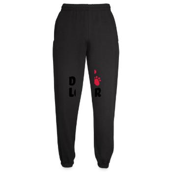 Chien - Pantalon de jogging unisexe - noir - Devant - AI Model Female 172 light (172cm)