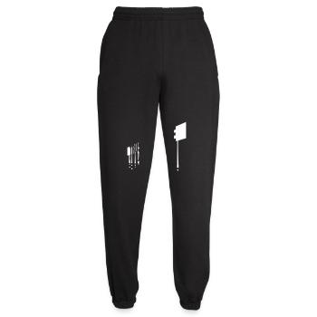 trust no one Zitat - Unisex Jogginghose - Schwarz - Vorne - AI Model Female 172 light (172cm)