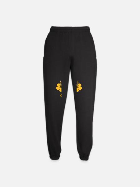 Flower Hibiscus Aloha - Unisex Joggers - black