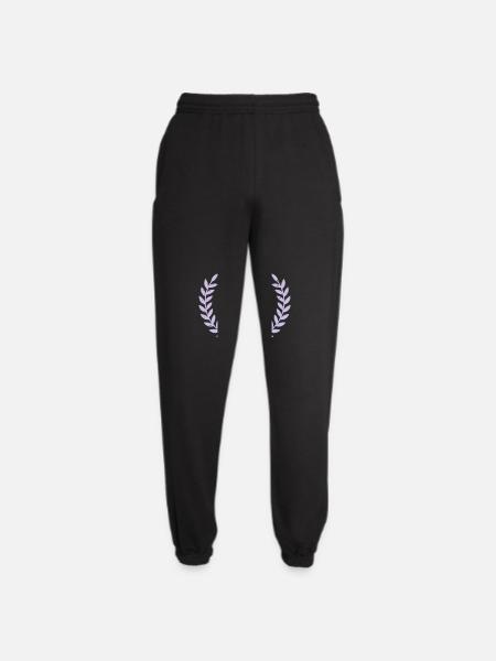 Wreath Pink - Unisex Joggers - black