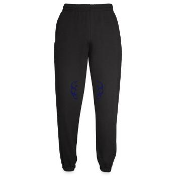 dog comic fit - Unisex Jogginghose - Schwarz - Vorne - AI Model Female 172 light (172cm)
