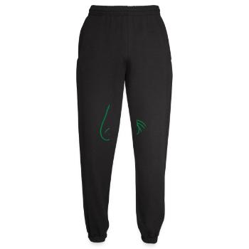 Hase Kaninchen Häschen Nagetier Kleintier niedlich - Unisex Jogginghose - Schwarz - Vorne - AI Model Female 172 light (172cm)