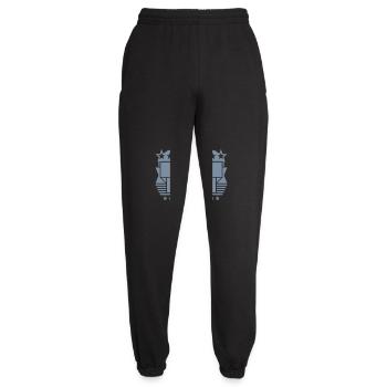 Frame Shield Insérer du texte - Pantalon de jogging unisexe - noir - Devant - AI Model Female 172 light (172cm)