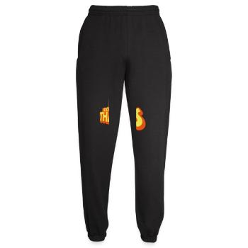 Hi I don't care - Unisex Joggers - black - Front - AI Model Female 172 light (172cm)