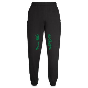 stier tier tribal - Unisex Jogginghose - Schwarz - Vorne - AI Model Female 172 light (172cm)