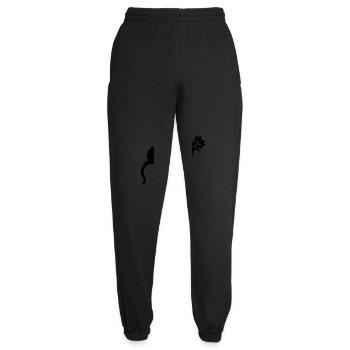 Blumenvase umstoßen freche Katze - Unisex Jogginghose - Schwarz - Vorne - AI Model Female 172 light (172cm)