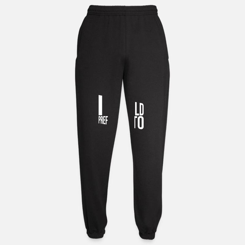 I prefer not to - Unisex Joggers - black