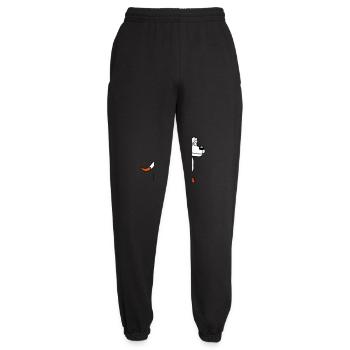 Chien Chat Deux Amis Équipe Chaton 2 Duo Équipage - Pantalon de jogging unisexe - noir - Devant - AI Model Female 172 light (172cm)