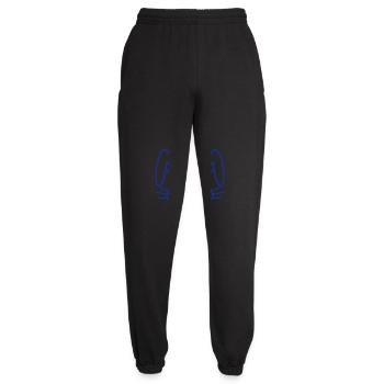 Hase Kaninchen Häschen Cartoon Kleintier niedlich - Unisex Jogginghose - Schwarz - Vorne - AI Model Female 172 light (172cm)