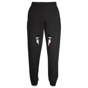 2 Owls Dabbing Dab Dance Pose Gesture Sunglasses - Unisex Joggers - black - Front - AI Model Female 172 light (172cm)