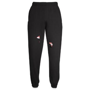 manger boisson arc vers le bas flamingo clipart dessin animé - Pantalon de jogging unisexe - noir - Devant - AI Model Female 172 light (172cm)