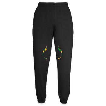 Symbol Biohazard Cracks Design - Unisex Joggers - black - Front - AI Model Female 172 light (172cm)