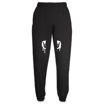 Heavy Metal Hard Rock Graffiti Hörner Handgeste - Unisex Jogginghose - Schwarz - Vorne - AI Model Female 172 light (172cm)