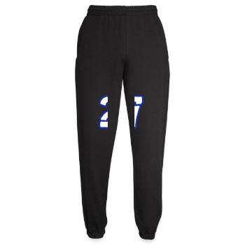 27 Number Symbol - Unisex Joggers - black - Front - AI Model Female 172 light (172cm)