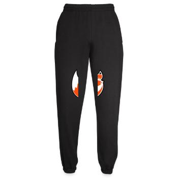 Renard roux Forêt sauvage Animal Cool Logo Icône - Pantalon de jogging unisexe - noir - Devant - AI Model Female 172 light (172cm)