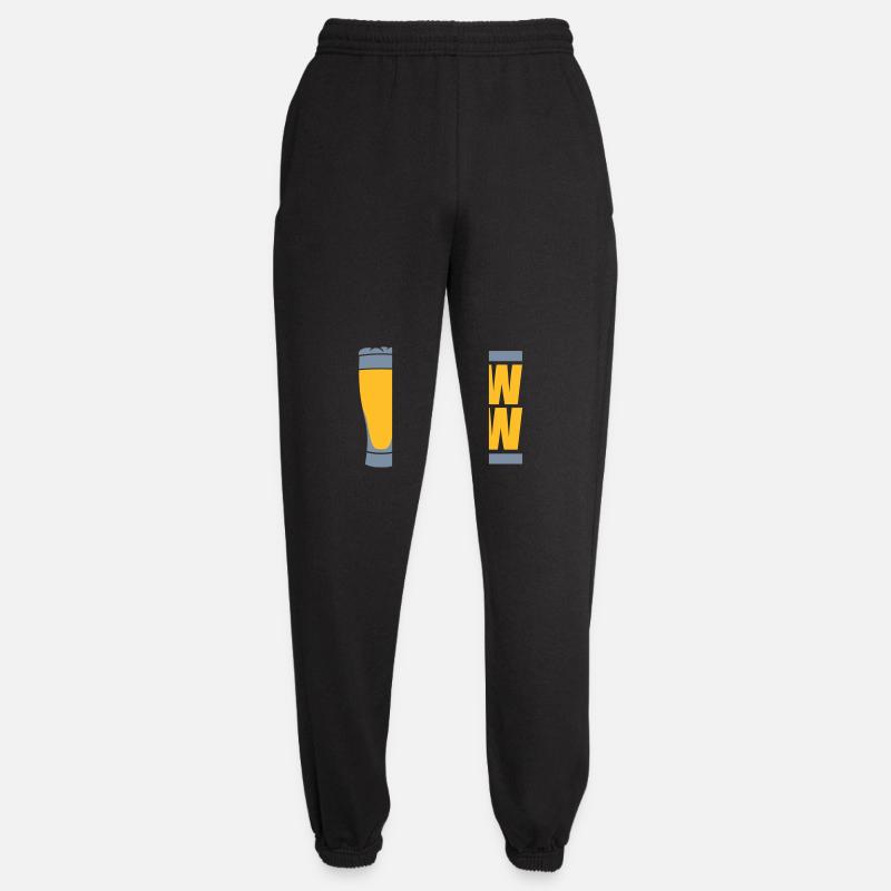 Brew Crew Beer Glass Saying - Unisex Joggers - black