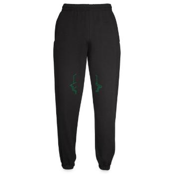 Vintage japanischer Ventilator hängend - Unisex Jogginghose - Schwarz - Vorne - AI Model Female 172 light (172cm)