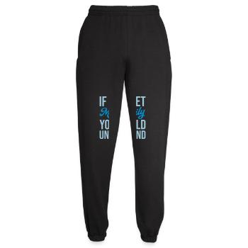 you would understand quote - Unisex Joggers - black - Front - AI Model Female 172 light (172cm)