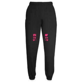 EINE TANTE, WIE WIR MEHR FINDEN - Unisex Jogginghose - Schwarz - Vorne - AI Model Female 172 light (172cm)