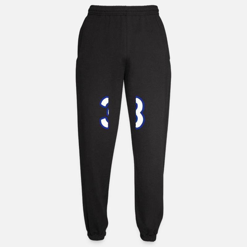 38 Zahl Symbol - Unisex Jogginghose - Schwarz
