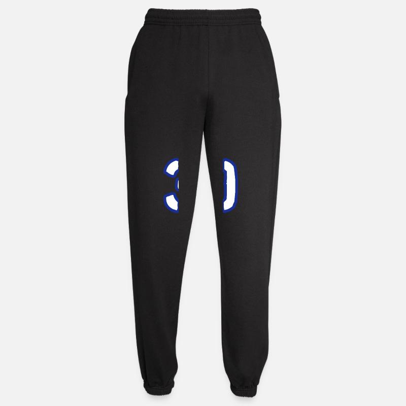30 Zahl Symbol - Unisex Jogginghose - Schwarz