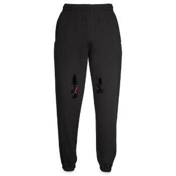 Tente Feu de camp Nature - Pantalon de jogging unisexe - noir - Devant - AI Model Female 172 light (172cm)