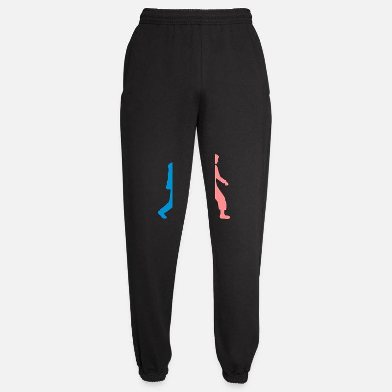 Paar geht wandern - Unisex Jogginghose - Schwarz