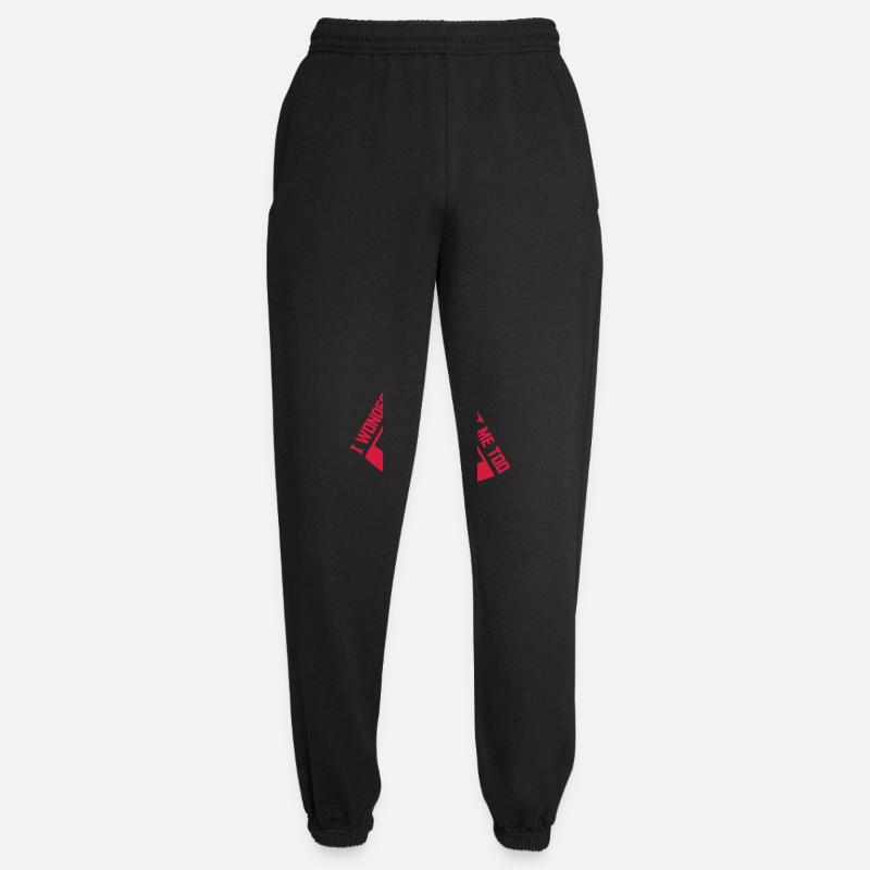 pizza thinks about me - Unisex Joggers - black