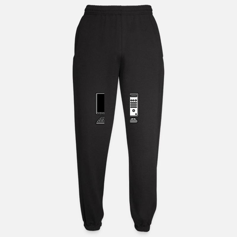 Computer Keyboard Mouse Screen - Unisex Joggers - black