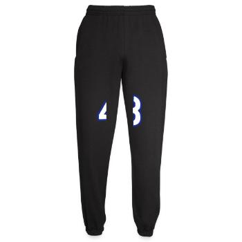 43 Number Symbol - Unisex Joggers - black - Front - AI Model Female 172 light (172cm)