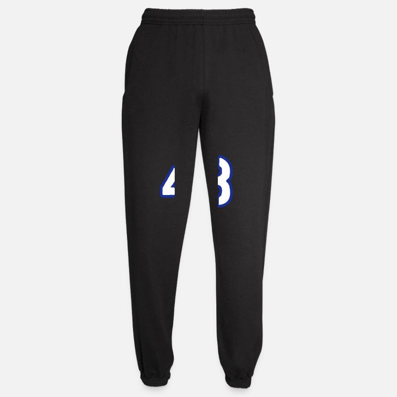 43 Zahl Symbol - Unisex Jogginghose - Schwarz