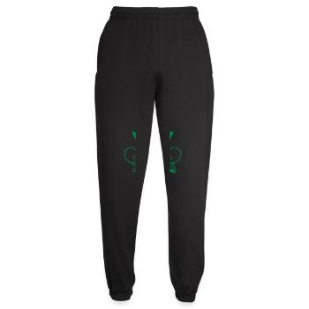 Frosch Kapitän Mütze Kröte Lustig Comic Cartoon - Unisex Jogginghose - Schwarz - Vorne - AI Model Female 172 light (172cm)